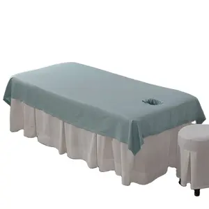 Verde poliestere Spa salone di bellezza massaggi lenzuolo con angoli lenzuola cotone o poliestere 230x115cm