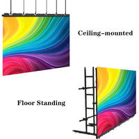 TOPLED Écran mural vidéo Full HD 1000x1000 Bâtiment électronique vertical Wifi RGB LED P1 P2 P3 Module d'affichage Nouvelle signalisation numérique