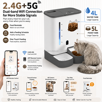 Distributeur de nourriture intelligent pour animaux domestiques avec caméra, compatible Wi-Fi double bande et Bluetooth, contrôle via l'application Tuya, écologique et moderne, pour animaux d'intérieur