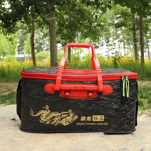 Boîte de pêche portable multifonctionnelle Zhao Long Yu Chang EVA noire avec poignée supérieure pour la pêche en extérieur - Product Image 1