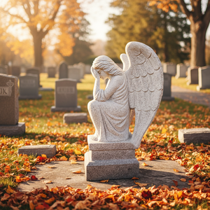 Stèles funéraires sculptés et monuments sculptés - Design américain traditionnel pour les cimetières - Product Image 1