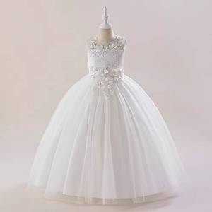 Robes en Tulle pour Filles, Grande Taille, Vente Chaude en Gros, Prêtes à Expédier, Robes de Soirée à Fleurs pour Enfants - Product Image 3