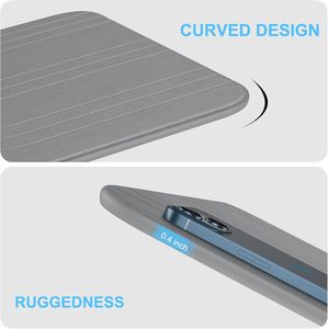 Tapis de bain en pierre de diatomite, séchage rapide, super absorbant, tapis en terre de diatomée, antidérapant et naturel pour le sol de la salle de bain, facile à nettoyer - Product Image 4