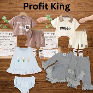 Ready to Ship in 48 Hours Girls Summer Clothes Sets <b>Tank</b> Tops Shorts Mixed Batch Children Stocklots Profit King - Product Image 2