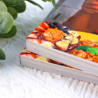 Pabrik cetak Cina OEM kustom kualitas tinggi penuh mewarnai Hardcover makanan Menu/resep/memasak pencetakan buku