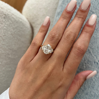 Bague de fiançailles solitaire en diamant de laboratoire de 3 carats, taille ronde, sertie de griffes, en or massif 10K/14K/18K, certifiée IGI, CVD/HPHT, personnalisable