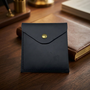 Vintage Genuine Leather <b>Wallet</b> <b>for</b> Men Slim Bifold <b>Card</b> Case with Coin Compartment Custom Brand Logo - Product Image 6