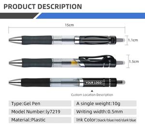 Wholesale Cheap <b>Multi</b>-<b>Color</b> Gel <b>Pen</b> for Students Smooth Writing 0.5mm Plastic Stationery for School - Product Image 2