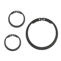C-Type Shaft Circlip Bearing External Retaining Ring Steel Black Elastic Buckle 65Mn Manganese DIN Standard 12.9 Grade