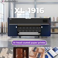 Imprimante jet d'encre X-Roland 16 têtes prenant en charge l'encre pigmentée pour papier offset couché Kraft pour la production de boîtes de carton personnalisées