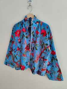 แจ็คเก็ตบอมเบอร์กำมะหยี่ลายป่าสไตล์คลาสสิก งานฝีมือ  แบบกลับด้านได้ เป็นมิตรกับสิ่งแวดล้อม ระบายอากาศได้ดี ความยาวสั้น ไส้ใยฝ้าย 100% - Product Image 5