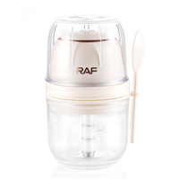 Robot culinaire rechargeable USB 40W avec bol de 300 ml et ensemble de trois lames pour la préparation de la nourriture pour bébé à la maison R.15000