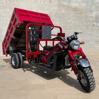Triciclo de carga de gasolina de 4 tiempos con capacidad de carga de 2000kg Triciclo de motocicleta de cinco ruedas con agricultura de autodescarga