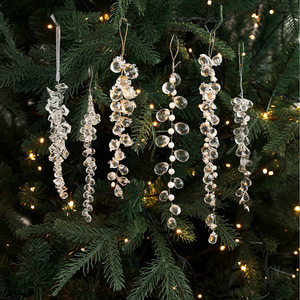 Adornos Colgantes de Cristal Acrílico en Forma de Racimo de Uvas para Decoración de Árboles de Navidad y Fiestas - Product Image 3