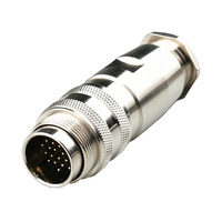 Prises mâles étanches en laiton de type vis M16 IP67 2-24P Femelle/Mâle pour applications automobiles et aérospatiales