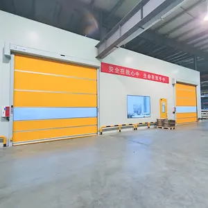 Fast Action PVC Rolling Shutter Door Rapid Roll Up High Speed Roller Door