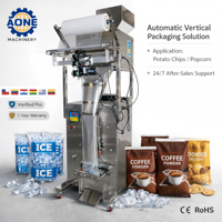 Solution d'ingénierie personnalisée : Machine de remplissage de glace pour glace en cubes, glace en tubes, glace de fête, aliments surgelés et sachets de glace