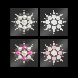 Perles en acrylique <span class=keywords><strong>imitation</strong></span> perle pour femme, perles lâches pour vêtements, perles blanches pour DIY, cache-tétons - Product Image 1