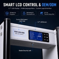 Détecteur de métaux intelligent Taien B200M durable à 33 zones avec écran LCD de 5,7 pouces pour une utilisation en intérieur/extérieur