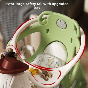 Cavallo a Dondolo in Plastica per Bambini, Regalo di Compleanno, Uso Domestico 1-6 Anni, Giocattolo da Interno, <span class=keywords><strong>Auto</strong></span> a Dondolo Antiurto, Divertente <span class=keywords><strong>Auto</strong></span> Rimbalzante - Product Image 2