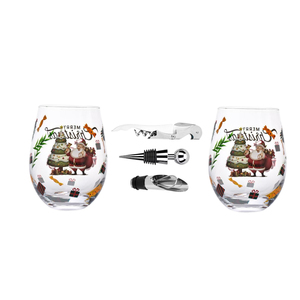 Bộ ly uống nước Giáng sinh cao cấp, chất liệu thủy tinh borosilicate hai lớp cách nhiệt, làm quà tặng - Product Image 2