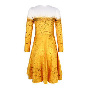 Ensemble de costumes pour festival de la bière, robe et short sur le thème de la bière pour la fête d'Oktoberfest, Halloween, cosplay, jeu de rôle - Product Image 3