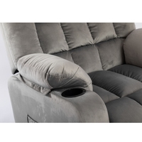 Fauteuil inclinable et chaise de salon réglables avec fonction de levage électrique et revêtement en velours de haute qualité