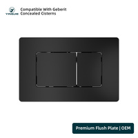 Plaque de commande à double chasse pour réservoir de toilettes encastré, 38 mm, en acier inoxydable, économie d'eau, pour Geberit