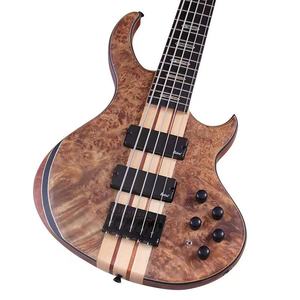 Guitare basse 5 cordes haut de gamme, vente en gros directe d'usine, en acajou, manche monobloc, avec sélecteur 5 positions - Product Image 4