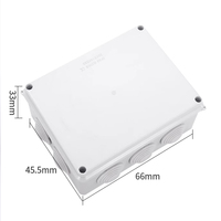 Scatola Elettrica in Plastica ABS per Esterni Serie RA IP55/IP65 con Fori Pre-forati, Contenitore di Giunzione Cavi Elettrici Impermeabile