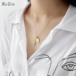 Nuova Tendenza Wuqie: Collana con Ciondolo a Croce Cristiana in Argento Sterling S925 - Product Image 4