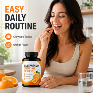 Comprimés multivitaminés sans sucre, supplément de vitamine B6 pour adolescents, soutien de l'immunité antioxydante - Product Image 5