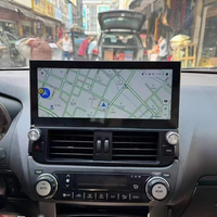 Radio Mobil Android untuk Toyota Land Cruiser Prado 150 2014 - 2017 GPS Navigasi Stereo 4G LTE Car-play 12.3" IPS DSP