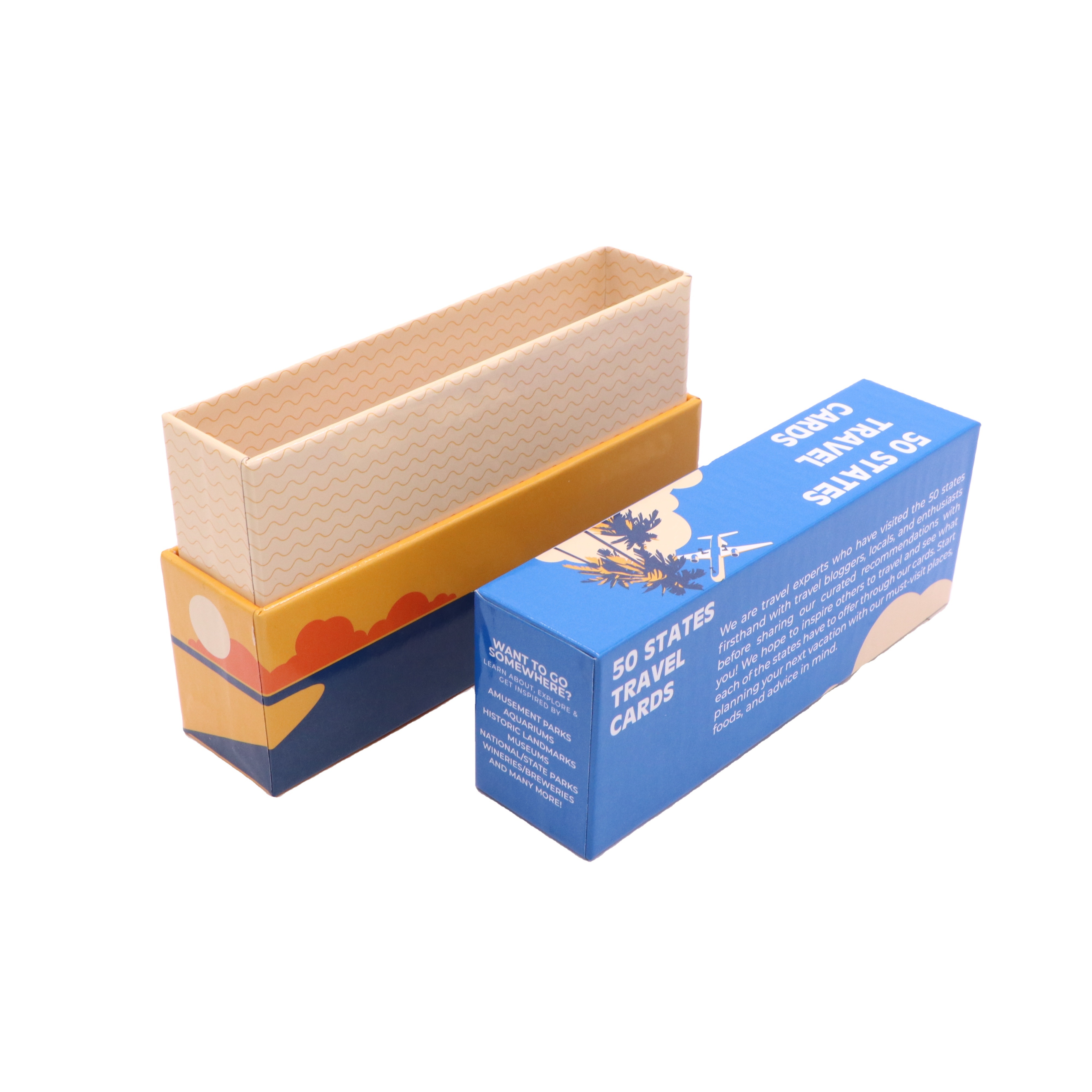 Custom Card Game Packaging Small Top And Bottom Box Cover The ...