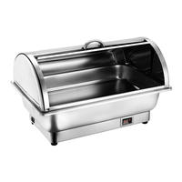 Ensemble de chauffe-plats électriques portables de qualité supérieure en acier inoxydable pour la restauration équipement de chauffage et de maintien