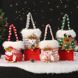 Bolsa de mano de Navidad de fábrica, bolsa de regalo de Navidad, bolsa de dulces, almacenamiento de frutas, manzanas para decoraciones navideñas - Product Image 2