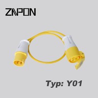 Boîtier de distribution électrique GRP 4 voies ZNPON TYP J101 16A 110V 2P+E IP44 avec câble H05VV-F 3*1.5MM de 3/5m