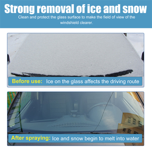 Rayhong 100mL Car De <span class=keywords><strong>Icer</strong></span> Spray parabrisas delantero motor ojo de cerradura espejo retrovisor hielo nieve eliminación - Product Image 4