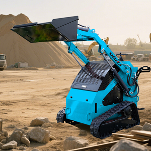 Gratis Verzending Goedkope Mini <span class=keywords><strong>Skid</strong></span> Stuur Lader Diesel Mini <span class=keywords><strong>Skid</strong></span> Stuur Gloednieuwe Laders Voor Verkoop Wiellader Mini 380Kg 460Kg 500Kg - Product Image 1