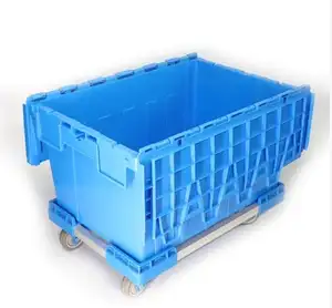 Plastic Crate Plastic Moving Moving Crates Stackable Turnover Storage Box With Lid
