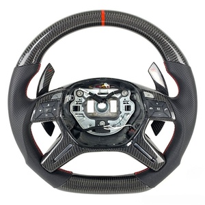 Volante de Fibra de Carbono Real a <span class=keywords><strong>Precio</strong></span> de Fábrica para <span class=keywords><strong>Mercedes</strong></span> Benz <span class=keywords><strong>AMG</strong></span> ML GL E450 G500 2013-2018, Estilo Deportivo - Product Image 2