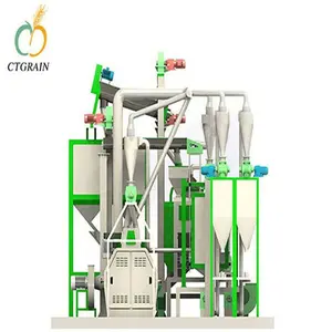 15 Tons Wheat Flour Mill Commercial Maize Meal Grinding Mill Flour Mill Manufacturing