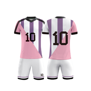 Traje de fútbol profesional personalizado que absorbe la humedad, conjunto de entrenamiento de fútbol con bloques de colores transpirables para adultos y niños - Product Image 3