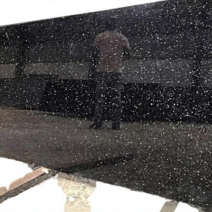 Finition de surface antique Dalles polies en granit galaxie noir étincelant Design moderne Carrelage de comptoir galaxie dorée Exportations de Vinayak - Product Image 1