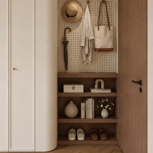 <span class=keywords><strong>Armadio</strong></span> Moderno in Stile Francese <span class=keywords><strong>con</strong></span> Pannelli in Legno, Mobile per Camera da Letto, Guardaroba <span class=keywords><strong>con</strong></span> Ripiani Rimovibili per Vino e Stoviglie, per Soggiorno - Product Image 6