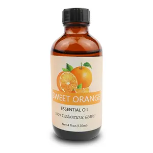 Minyak Esensial Orange Manis, 120Ml -- Minyak Aromaterapi untuk Diffuser, Relaksasi, Fokus, Pereda Nyeri-Oleh Alami Tubuh Murni