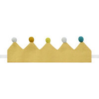 Sombrero de Corona Bordado a Mano para Bebés y Niños, de Lino y Algodón, Recuerdo Personalizado para Cumpleaños