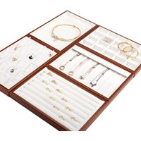 Schmuck-Präsentationstablett für Sammlerstücke, Ringe, Anhänger und Ornamente – Schmuckaufbewahrung und Ausstellungsständer, Muster-Präsentationstablett, Ausstellungsrequisiten