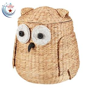 Cesta de Almacenamiento de Jacinto de Agua con Forma de Animal, Cesta de Lavandería Multifuncional Ecológica, Color Natural, Asa Rectangular - Product Image 5