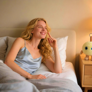 Lecteur de musique sans fil intelligent en peluche canard jaune portable, haut-parleur Bluetooth léger et intelligent pour chambre d'enfant, cadeau - Product Image 5